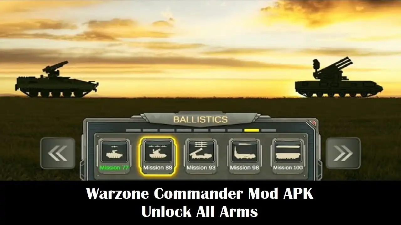 Warzone Commander Mod APK Unlimited Money Unlock All Arms