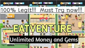 Eatventure Mod APK V1.43.0 (Unlimited Diamonds and Money) 2
