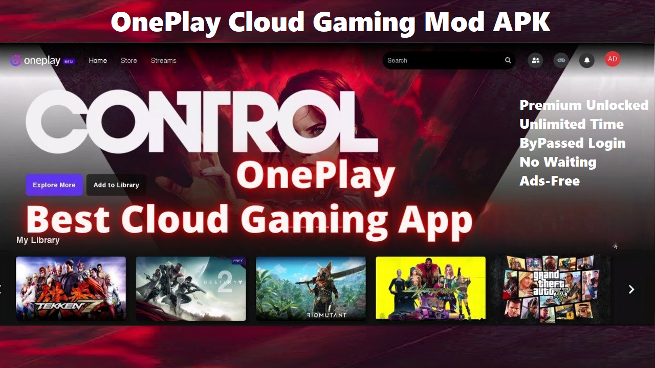 OnePlay Cloud Gaming Mod APK Premium Unlocked 4