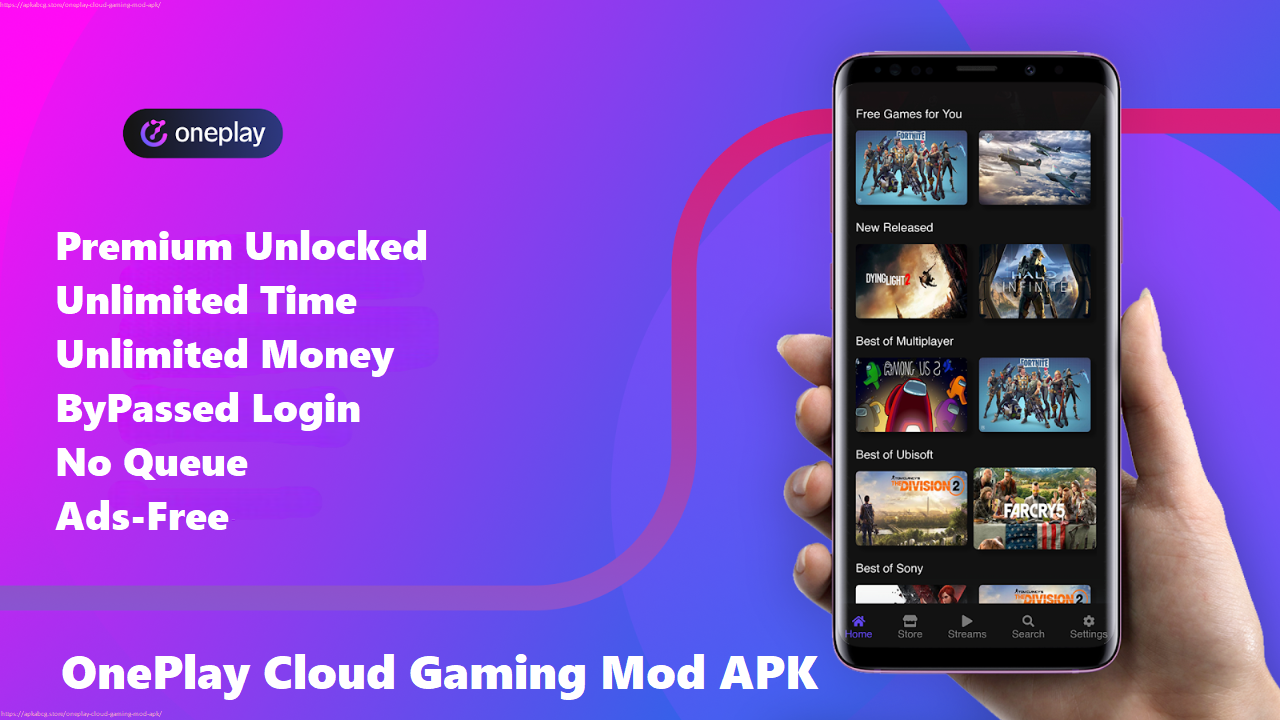 OnePlay Cloud Gaming Mod APK Premium Unlokced 1