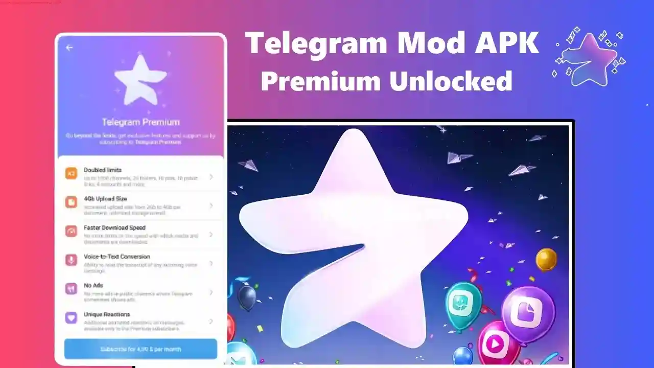 Telegram Mod APK Premium Unlocked 1