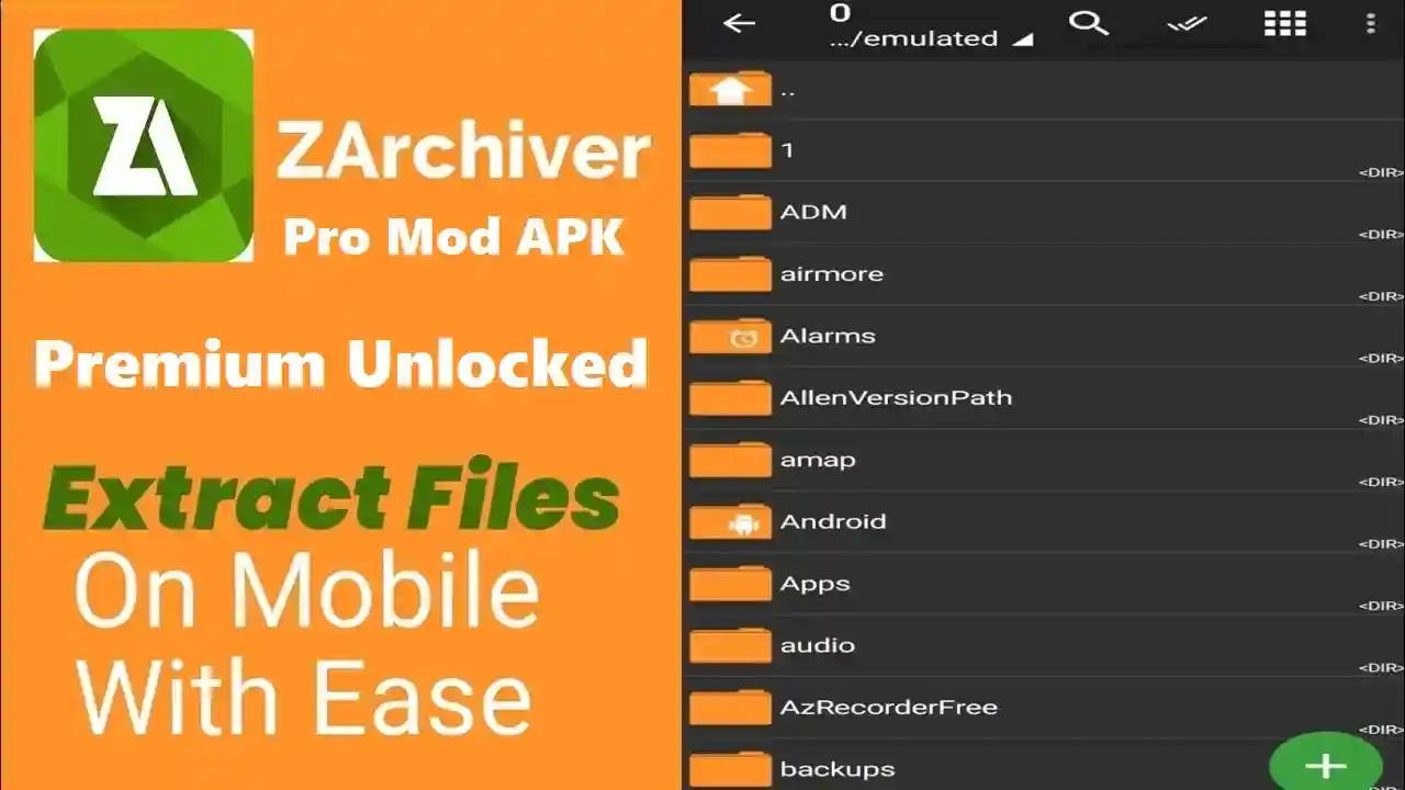 Zarchiver Pro Mod APK Premium Unlocked