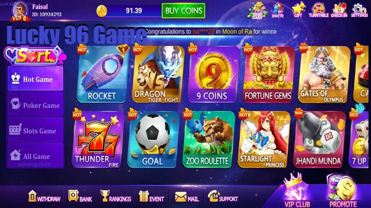Lucky 96 Game APK