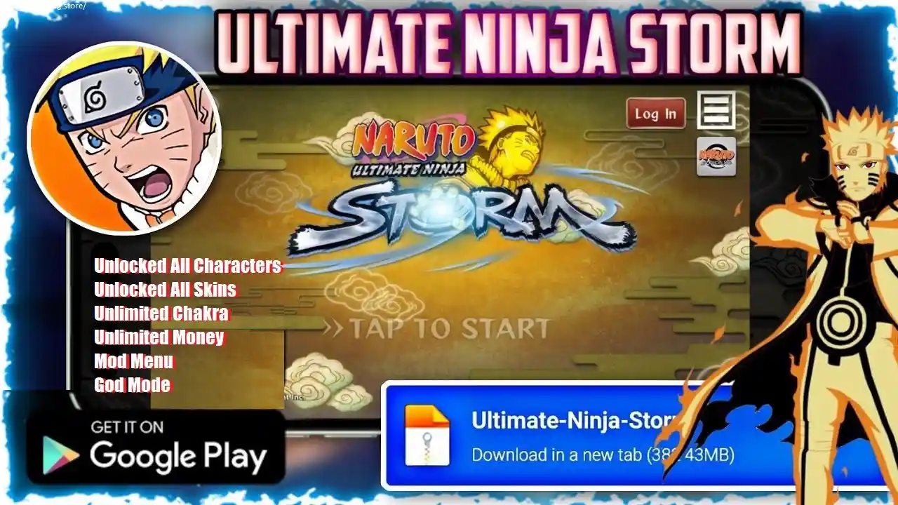Naruto Ultimate Ninja Storm Mod APK Unlocked All Characters