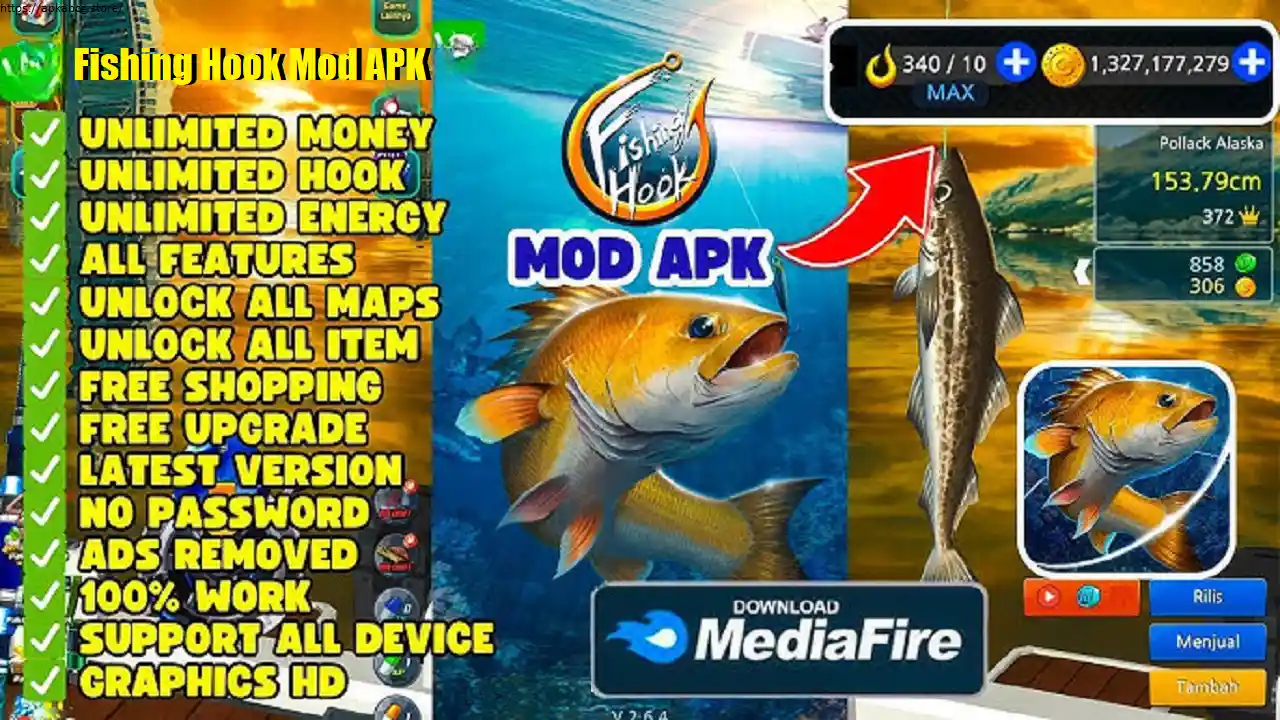 Fishing Hook Mod APK Unlimited Money