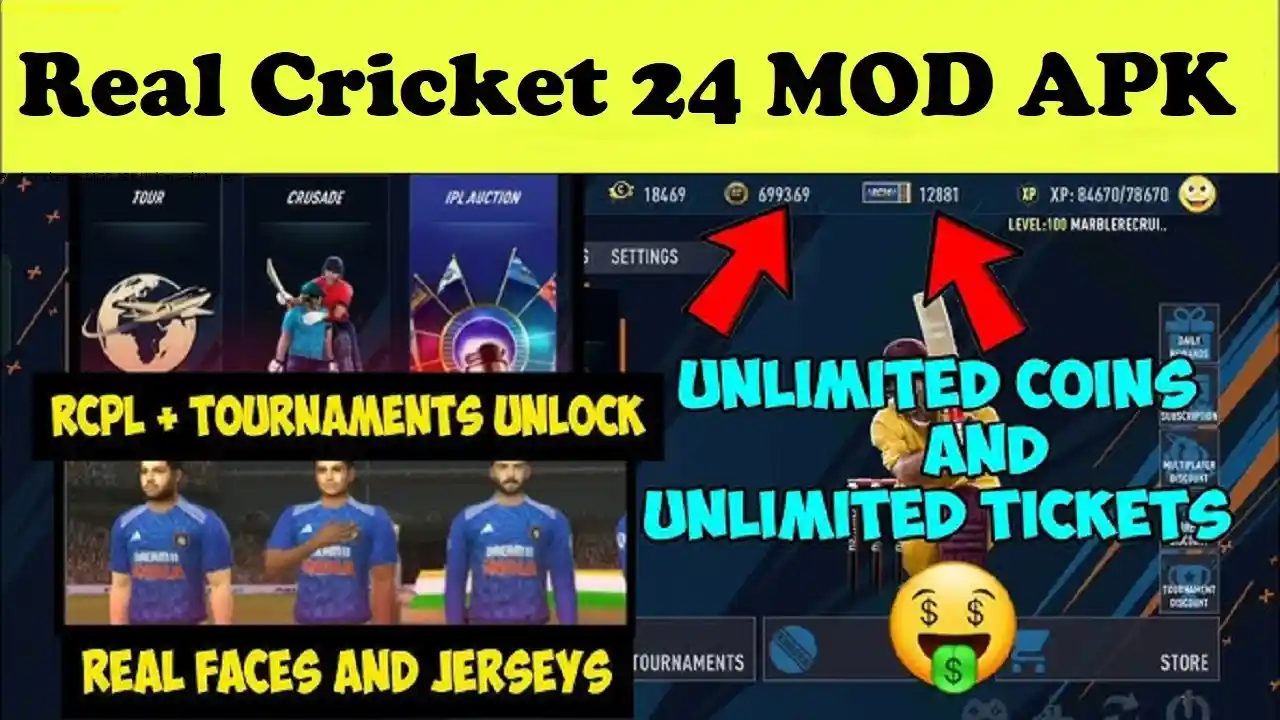 Real Cricket 24 MOD APK Unlimited Money