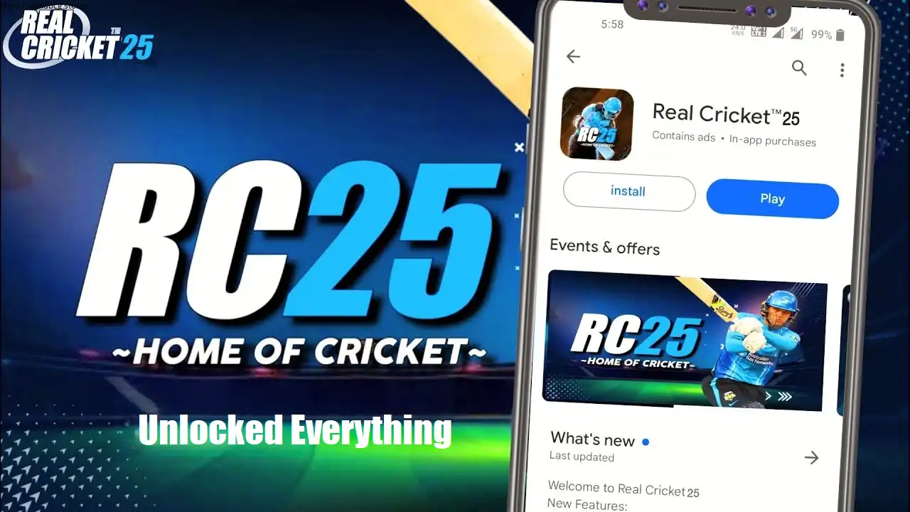 Real Cricket 25 Mod APK Unlocked Everything